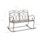 vidaXL - Tuinbank - 104 - cm - ijzer - antiekbruin