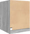 vidaXL - Wasmachinekast - 71x71,5x91,5 - cm - grijs - sonoma - eikenkleurig