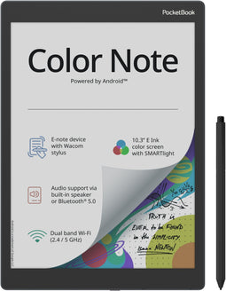 PocketBook Color Note - E-reader 10.3" E-inkt Kaleido 32 GB - Blauw
