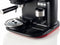 Ariete Moderna - Espressomachine met Koffiemolen - 15 bar - Rood