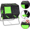 vidaXL - Composteertrommel - dubbele - kamer - 63x60x74 - cm - 140 - L - polypropeen