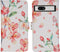 iMoshion Hoesje Geschikt voor Google Pixel 7a Hoesje Met Pasjeshouder - iMoshion Design Softcase Bookcase - Wit / Blossom Watercolor