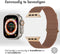imoshion Magnetisch lederen bandje - Geschikt voor Apple Watch 1, 2, 3, 4, 5, 6, 7, 8, 9, 10, SE, Ultra (2) - 44/45/46/49 mm - Bruin - One Size