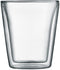 Bodum Canteen - Dubbelwandige Koffie- en Theeglazen 200 ml - 6 Stuks met Ventiel - Vaatwasser- en Magnetronbestendig