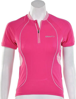 Craft Active Bike Classic Jersey Women - Sportshirt - Dames - Maat M - Donker Roze;Licht Roze