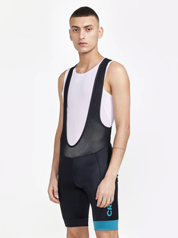 Craft Core Endurance Bibshort fietsbroek kort zwart met blauw heren M
