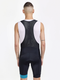Craft Core Endurance Bibshort fietsbroek kort zwart met blauw heren M