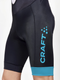 Craft Core Endurance Bibshort fietsbroek kort zwart met blauw heren M