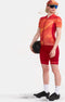 Craft fietsbroek ADV Endur Bib voor dames, rood - Maat L -