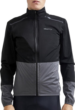 Craft Fietsjack Waterdicht Heren Zwart Grijs - ADV ENDUR HYDRO JKT M BLACK GRANITE-L