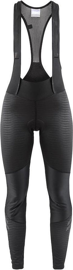 Craft Ideal Wind Dames Lange Fietsbroek Met Bretels Zwart