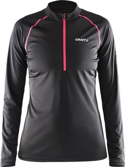 Craft Prime LS Tee Womens - Sportshirt - Dames - Maat XL - Zwart