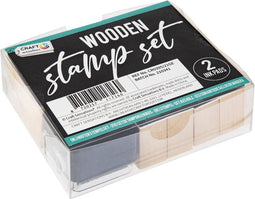 Craft Sensations Craft Sensations Houten Stempelset Alfabet 10x8,1x3 cm