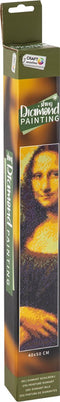 Craft Sensations Diamond painting voor volwassenen | Mona Lisa diamond painting | Formaat 40 X 50 CM | Knutselpakket volwassenen