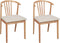 CRAIG - Eetkamerstoel set van 2 - Lichtbeige - Licht Hout