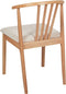 CRAIG - Eetkamerstoel set van 2 - Lichtbeige - Licht Hout