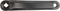 Crank links 170 mm staal met coating - zwart
