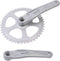 Crankset miranda spieloos 46t aluminium 332 zilver 170mm - ZILVER