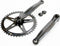 Crankset spieloos 44t staal 18 zwart 170mm - ZWART