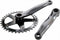 Crankset spieloos 46t aluminium 332 zwart 170mm - ZWART