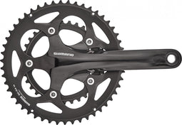 Crankstel 2 x 10 speed Shimano Road FC-RS400 - 175/50-34 holle as - zwart