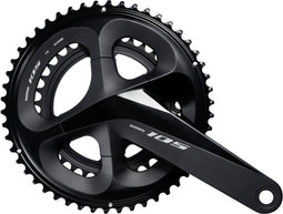 Crankstel 2 x 11 speed Shimano 105 FC-R7000 - 172,5/52-36 holle as - zwart