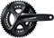 Crankstel 2 x 11 speed Shimano 105 FC-R7000 - 172,5/52-36 holle as - zwart
