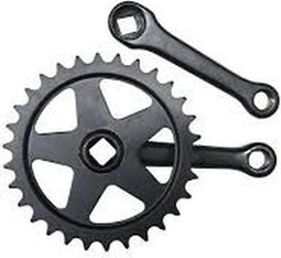 Crankstel 32t spieloos 127mm zwart