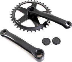 Crankstel 36T | 127mm | Staal | Zwart