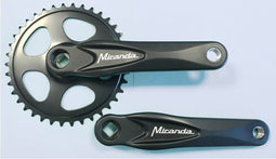 Crankstel 38T Miranda Alfa 1 3/32 crank 170mm - zwart