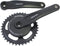 Crankstel 38T Miranda Alfa 1 3/32 - zwart met kap