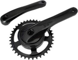 Crankstel 38T Zwart zonder stofkap