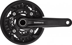 Crankstel 3x10 speed Shimano MTB FC-MT500 175/40-30-22 - zwart