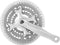 Crankstel 7/8-Speed | 42-32-22T Zilver | +2