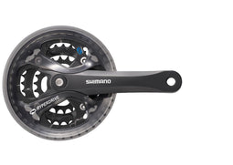 Crankstel 7/8 speed Shimano Acera FC-M361 - 175/48x38x28T - zwart met kettingscherm