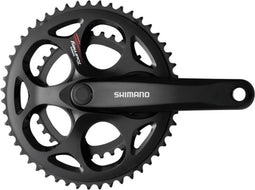 Crankstel 7/8 speed Shimano Tourney FC-A070 Compact 170/50-34T vierkante as - zwart