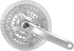 Crankstel Mighty 3-speed 170 mm 42/34/24T met kettingrand - zilver
