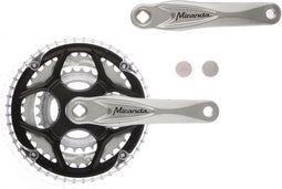 Crankstel Miranda Alfa 3, 48/38/28T 8mm - zilver