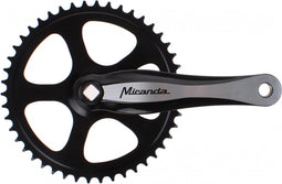 Crankstel Miranda Beta 1+ aluminium 48T - 3/32-ketting - zwart