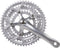 Crankstel race 3x8 speed 30/42/52T aluminium - zilver