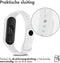iMoshion Bandje Geschikt voor Xiaomi Mi Band 5 / 6 - iMoshion Siliconen band inkliksysteem ronde sluiting - Wit