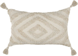 CRATAEGUS - Sierkussen set van 2 - Beige - 40 x 60 cm - Katoen