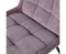 Crate Eetkamerstoel Glanzend Fluweel Mauve - BePureHome