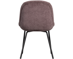 Crate Eetkamerstoel Glanzend Fluweel Mauve - BePureHome