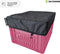 CRATE fietskrathoes van DS COVERS – Maat L 40x50cm – Outdoor – Zwart – Waterdicht – UV bescherming – 600D polyester