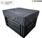 CRATE fietskrathoes van DS COVERS – Maat L 40x50cm – Outdoor – Zwart – Waterdicht – UV bescherming – 600D polyester