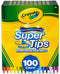 Crayola - Supertips - Viltstiften - 100 Wasbare Viltstiften - Voor Kinderen
