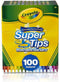 Crayola - Supertips - Viltstiften - 100 Wasbare Viltstiften - Voor Kinderen