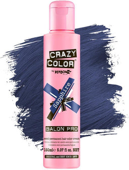 Crazy Color - Sapphire Metallic Semi permanente haarverf - Blauw
