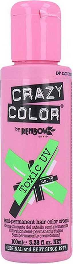 Crazy Color Semi permanente haarverf Toxic UV Groen